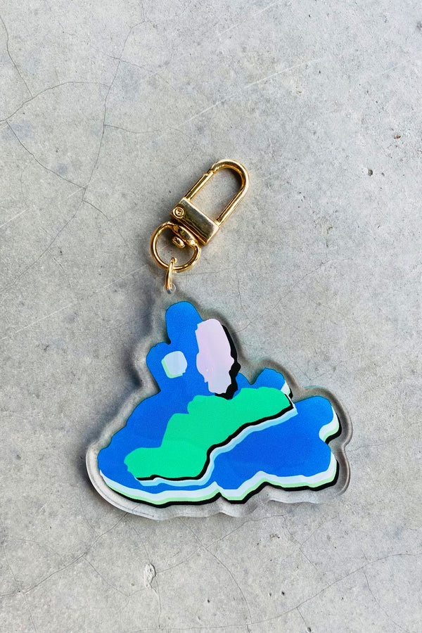 CGH027 || FUWA KEYCHAIN 03 MINT-ROYALBLUE