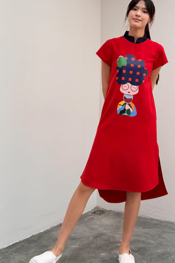 LUNAR 2026 DD03B || KANPAI MIDI DRESS