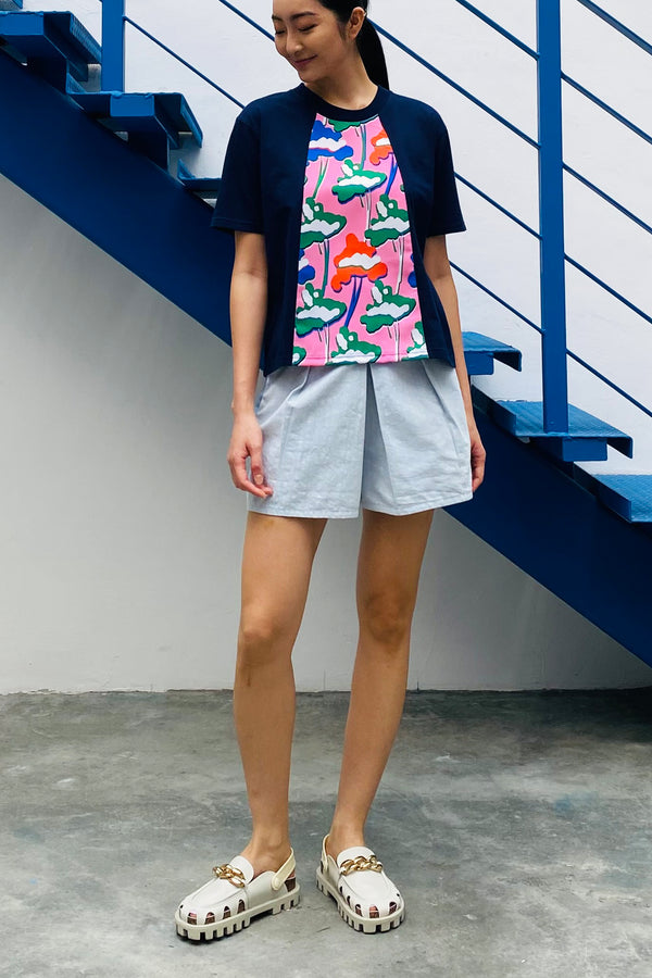 S08 CROPPED TEE || FUWA FUWA PINK
