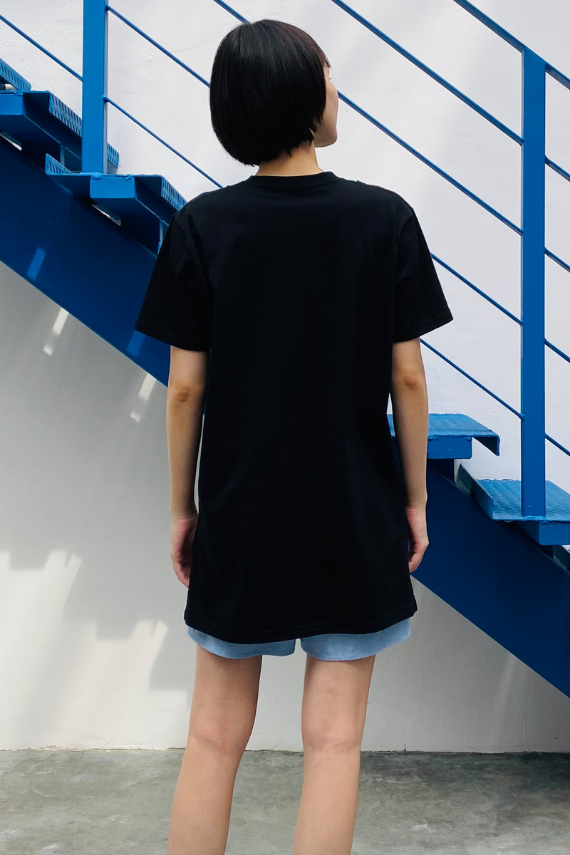 S08 UNISEX TEE || FUWA FUWA BLACK