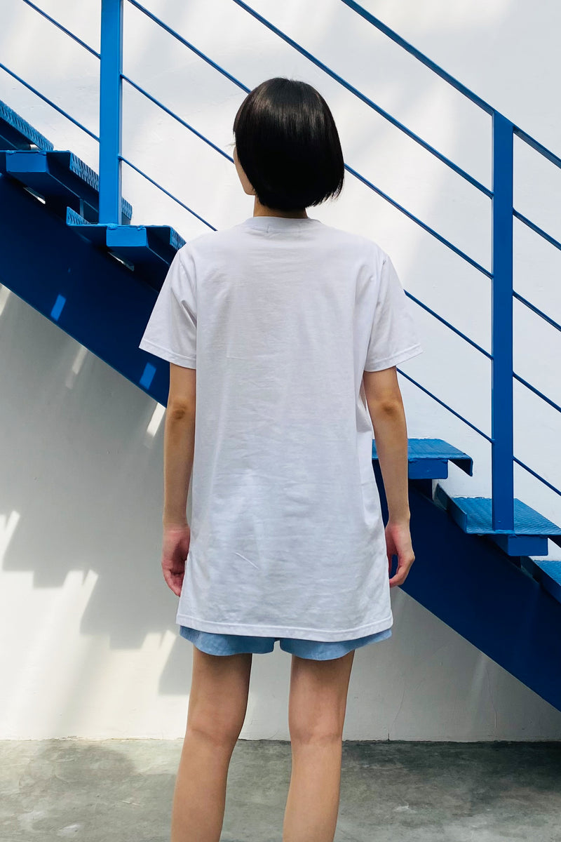 S08 UNISEX TEE || FUWA FUWA SKYBLUE