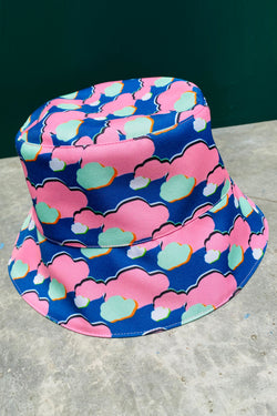 S18 ZHT01 || REVERSIBLE BUCKET HAT || PINK BROCCOLI