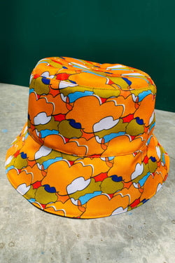 S18 ZHT03 || REVERSIBLE BUCKET HAT || YELLOW TOMATO