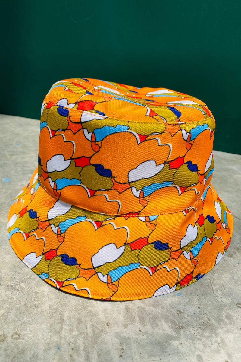 S18 ZHT03 || REVERSIBLE BUCKET HAT || YELLOW TOMATO