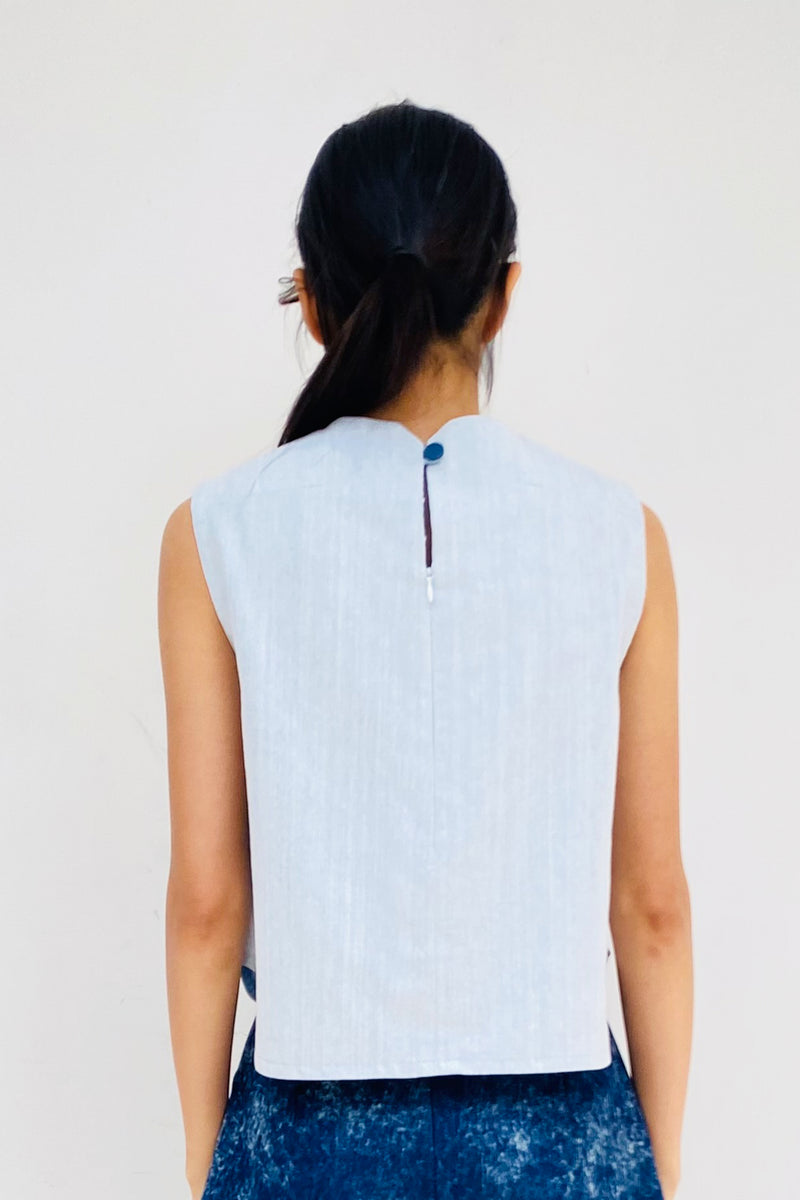 S18 TT05A || BASIC CLOUD DENIM TOP