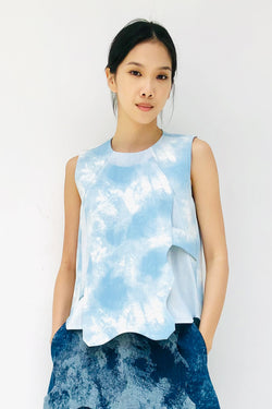 S18 TT08A || SKY JUICE DENIM TOP