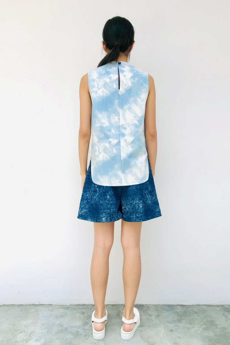 S18 TT08A || SKY JUICE DENIM TOP