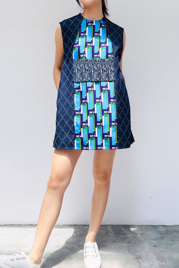 S20 DD13 || DUSK OVERSIZED MINI DRESS