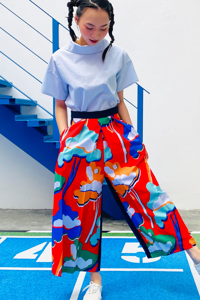 LUNAR 2022 LP01A  || FUWA FUWA TROUSERS IN RED