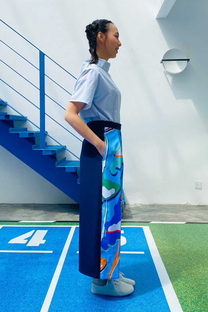 LUNAR 2022 LP01C  || FUWA FUWA TROUSERS IN SKYBLUE