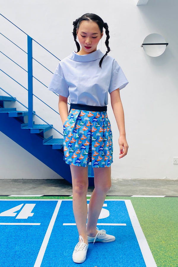 LUNAR 2022 SP01C  || FUWA FUWA SHORTS IN SKYBLUE