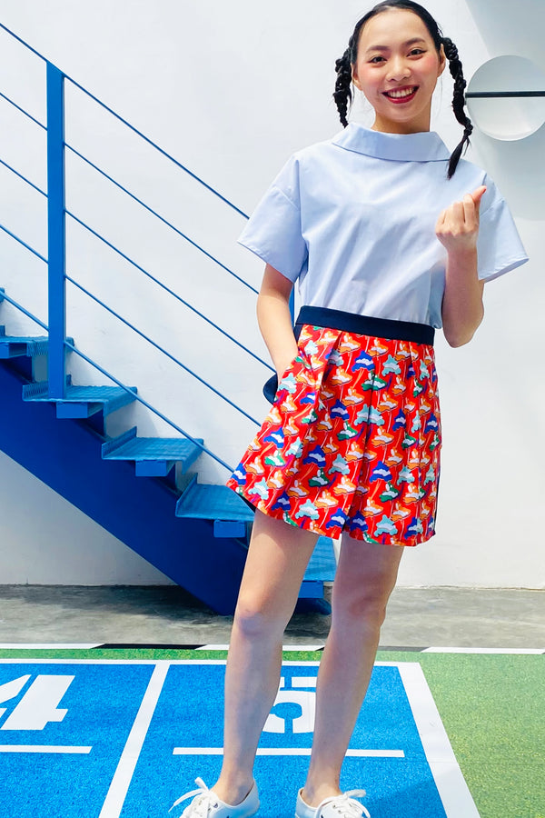 LUNAR 2022 SP01F  || FUWA FUWA SHORTS IN RED