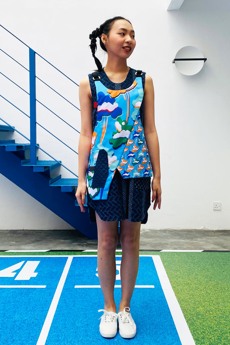 LUNAR 2022 BIB 02 || REVERSIBLE BIB IN SKYBLUE