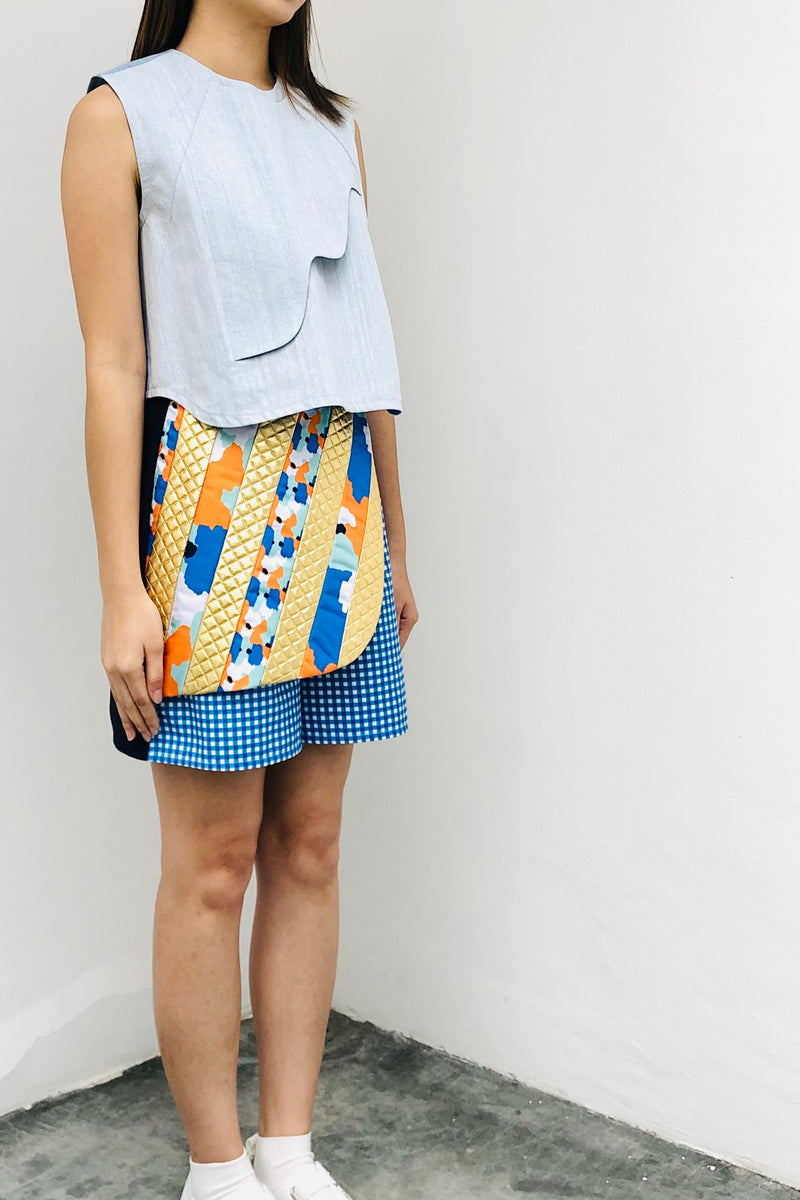 LUNAR 2023 SP02 || SHORTS WITH DIAGONAL PRINT FLAP