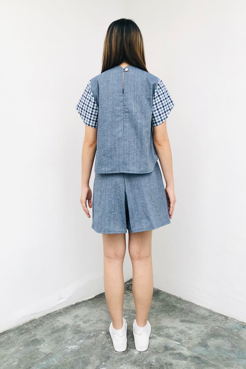 LUNAR 2023 TT02 || CHECKS TOP WITH SLEEVES
