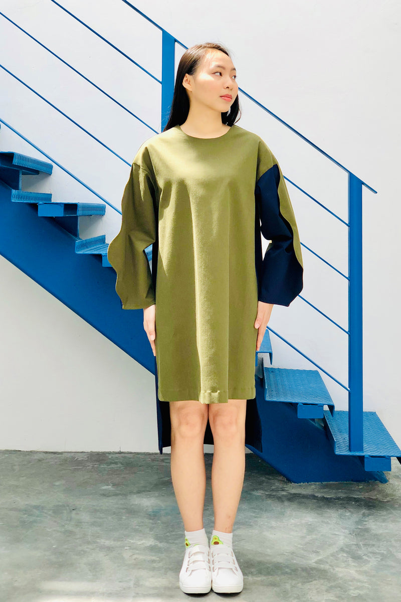 S16 DD07A || KARATE DRESS IN OLIVE