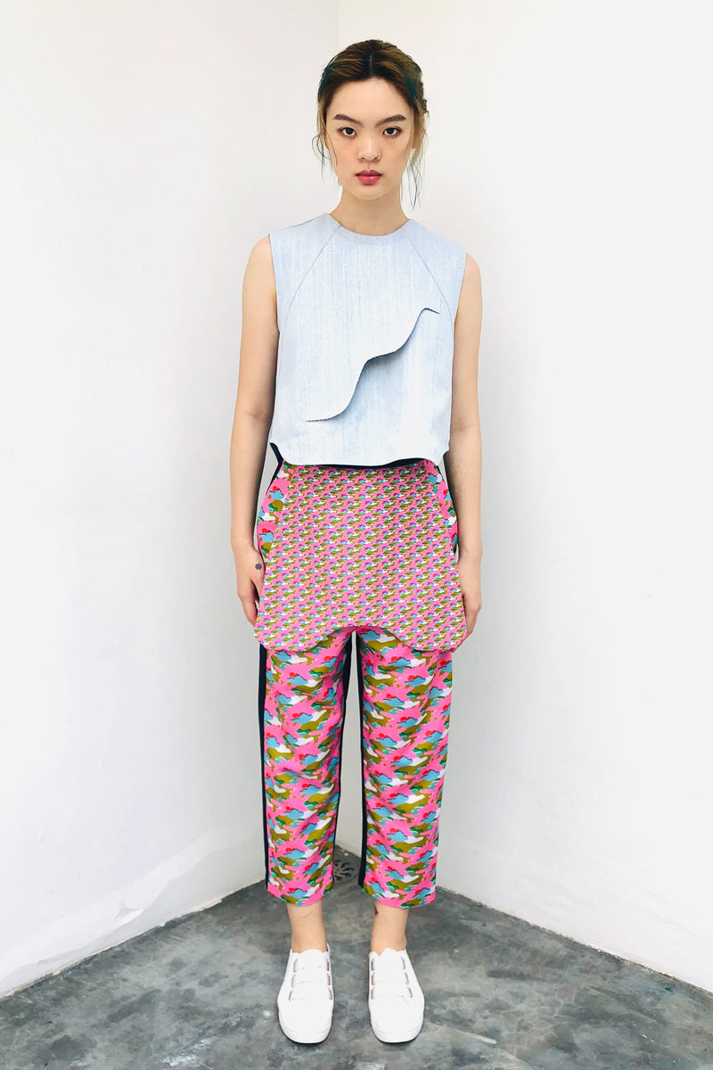 S17 LP02B || PINK TROUSERS WITH FLAP
