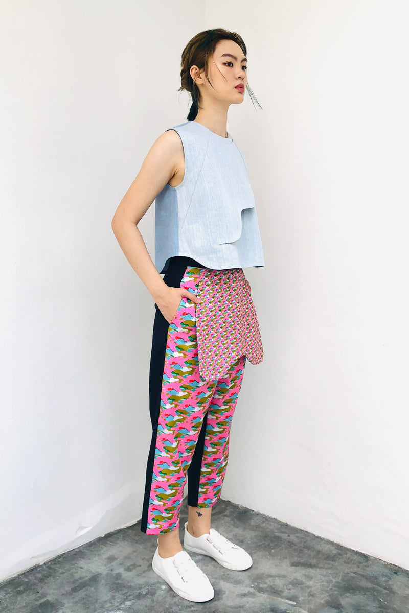 S17 LP02B || PINK TROUSERS WITH FLAP