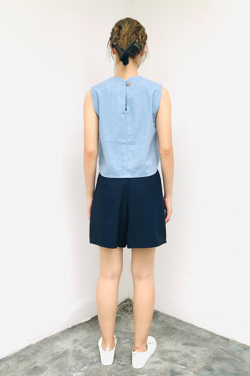 S17 SP02C || BLUE SHRUB SHORTS