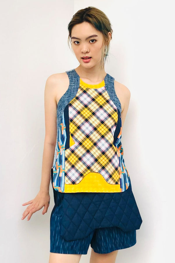 S17 TT09A || YELLOW CHECKS CUT IN TOP